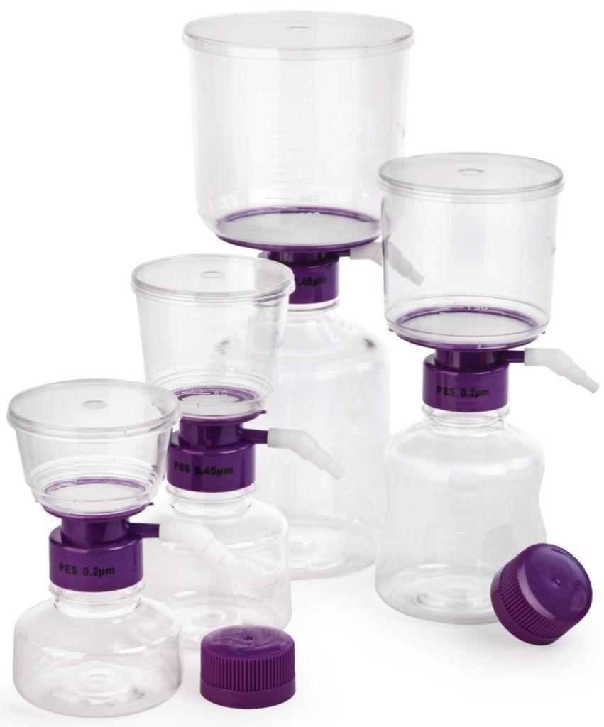 Bottle-top vacuum filtration system - Filtration cup (500 ml), PES membrane,  Pore size 0.45 µm